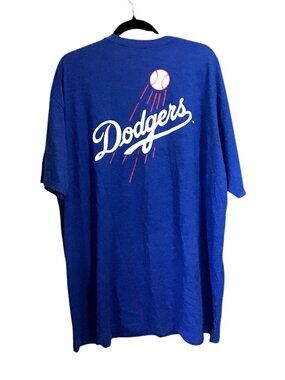 L.A. DODGERS MENS BLUE CREW NECK T-SHIRT SIZE 3XL  Team Logo in the back